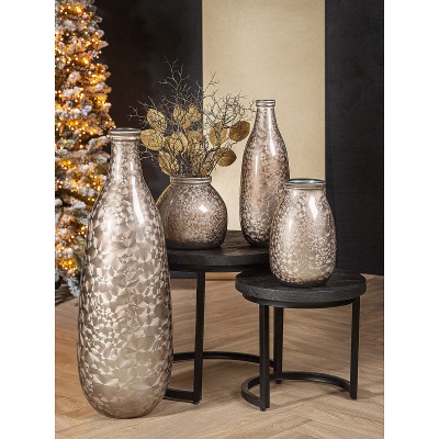 Βάζο-Φανάρι ArteLibre Καφέ Γυαλί 20cm 05160068 Βάζο-Φανάρι ArteLibre Καφέ Γυαλί 20cm 05160068