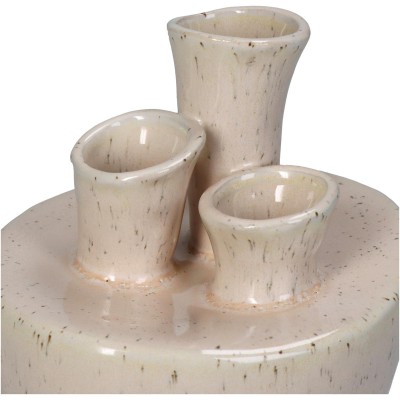 Βάζο ArteLibre Ιβουάρ Πορσελάνη 13.5x13x19cm Διακόσμηση - Φως - Χαλιά