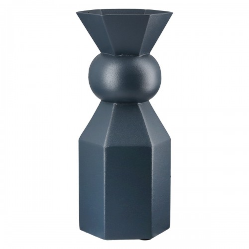 Βάζο "Metallo" Μέταλλο Dark Μπλε PU 2 Pcs. Assorted 10x10x24cm  05161326 Διακόσμηση - Φως - Χαλιά