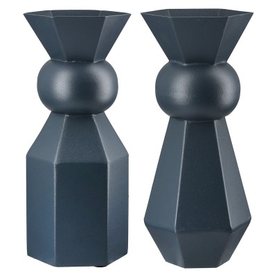 Κηροπήγιο ArteLibre Σκούρο Μπλε Μέταλλο 10x10x24cm Σε 2 Σχέδια 05161326 Κηροπήγιο ArteLibre Σκούρο Μπλε Μέταλλο 10x10x24cm Σε 2 Σχέδια 05161326