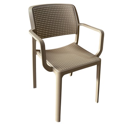 Πολυθρόνα Κήπου ArteLibre CALORA Cappuccino PP 55x54.5x83cm  15300057
