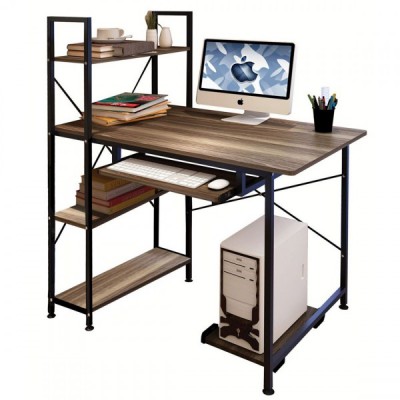 Γραφείο ArteLibre HIBISCUS Καφέ-Μαύρο MDF-Μέταλλο 100x48x118cm 14370048 Γραφείο ArteLibre HIBISCUS Καφέ-Μαύρο MDF-Μέταλλο 100x48x118cm 14370048