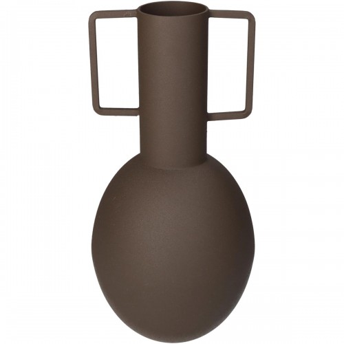 Βάζο ArteLibre Καφέ Μέταλλο 13x13x27cm Διακόσμηση - Φως - Χαλιά