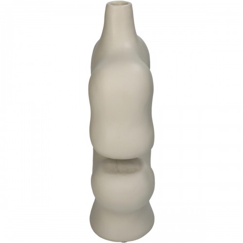 Βάζο ArteLibre Ακανόνιστο Ιβουάρ Polyresin 19x8.8x29.5cm Διακόσμηση - Φως - Χαλιά