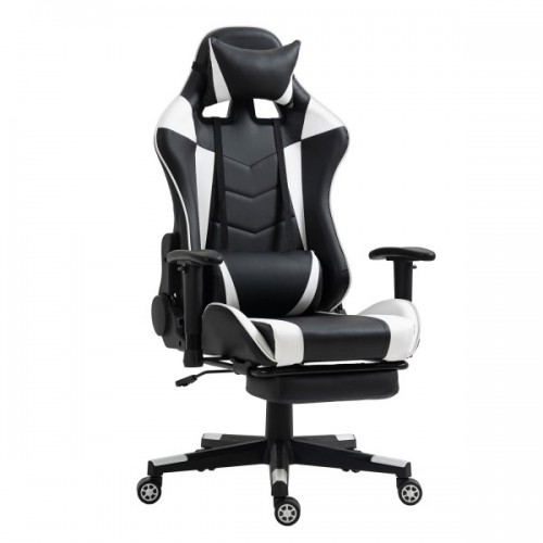 Καρέκλα Γραφείου ArteLibre Gaming SLIGO Λευκό-Μαύρο PVC 70x55x122-131cm 14730014 Έπιπλα Γραφείου Καρέκλα Γραφείου ArteLibre Gaming SLIGO Λευκό-Μαύρο PVC 70x55x122-131cm 14730014 Έπιπλα Γραφείου