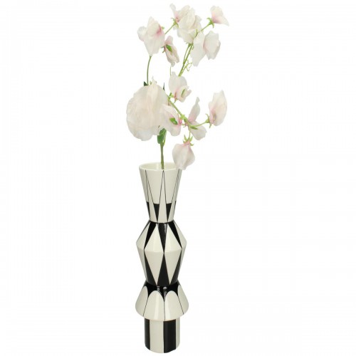 Βάζο ArteLibre Με Σχέδιο Μαύρο Δολομίτης 13x13x32.5cm Διακόσμηση - Φως - Χαλιά