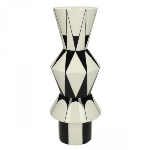 Βάζο ArteLibre Με Σχέδιο Μαύρο Δολομίτης 13x13x32.5cm Διακόσμηση - Φως - Χαλιά