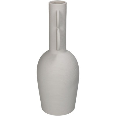 Βάζο ArteLibre Λευκό Πορσελάνη 10.6x10.6x28cm 05150615 Βάζο ArteLibre Λευκό Πορσελάνη 10.6x10.6x28cm 05150615