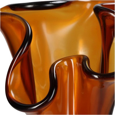 Βάζο ArteLibre Amber Ανακυκλωμένο Γυαλί 20x20x30cm Διακόσμηση - Φως - Χαλιά