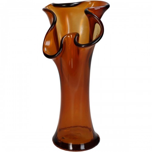 Βάζο ArteLibre Amber Ανακυκλωμένο Γυαλί 20x20x30cm Διακόσμηση - Φως - Χαλιά