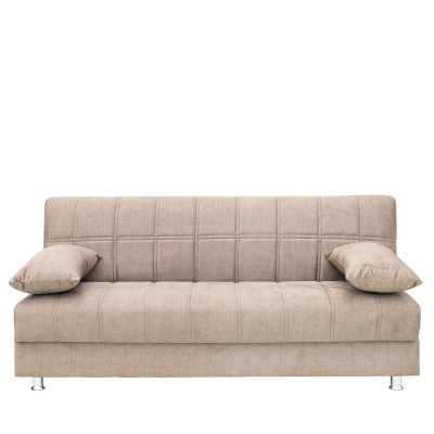 Καναπές Κρεβάτι Τριθέσιος ArteLibre LAURA ΙΙ Καφέ 190x84x86cm  14210140
