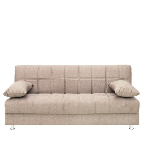 Καναπές Κρεβάτι Τριθέσιος LAURA ΙΙ Καφέ 190x75x80cm Σαλόνι