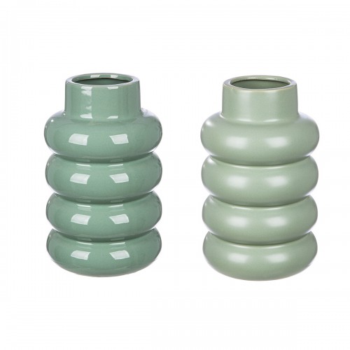 Βάζο "Rim" Κεραμικό Πράσινο PU Pcs. Assorted H. 24 cm D. 15 cm  05161082 Διακόσμηση - Φως - Χαλιά
