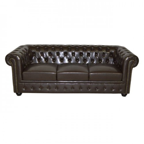 ΚΑΝΑΠΕΣ 3ΘΕΣΙΟΣ T.CHESTERFIELD HM3009.01 ΤΕΧΝΟΔΕΡΜΑ ΣΚΟΥΡΟ ΚΑΦΕ 208x90x73Υ εκ. Σαλόνι ΚΑΝΑΠΕΣ 3ΘΕΣΙΟΣ T.CHESTERFIELD HM3009.01 ΤΕΧΝΟΔΕΡΜΑ ΣΚΟΥΡΟ ΚΑΦΕ 208x90x73Υ εκ. Σαλόνι