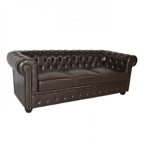 ΚΑΝΑΠΕΣ 3ΘΕΣΙΟΣ T.CHESTERFIELD HM3009.01 ΤΕΧΝΟΔΕΡΜΑ ΣΚΟΥΡΟ ΚΑΦΕ 208x90x73Υ εκ. Σαλόνι ΚΑΝΑΠΕΣ 3ΘΕΣΙΟΣ T.CHESTERFIELD HM3009.01 ΤΕΧΝΟΔΕΡΜΑ ΣΚΟΥΡΟ ΚΑΦΕ 208x90x73Υ εκ. Σαλόνι