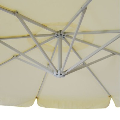 ΟΜΠΡΕΛΑ ΚΡΕΜΑΣΤΗ NOBLE Φ300x237cm. ΣΤΡΟΓΓΥΛΗ ΣΕ ΒΑΣΗ ΜΕ 4 ΠΟΔΙΑ HM6008 Εξωτερικού Χώρου