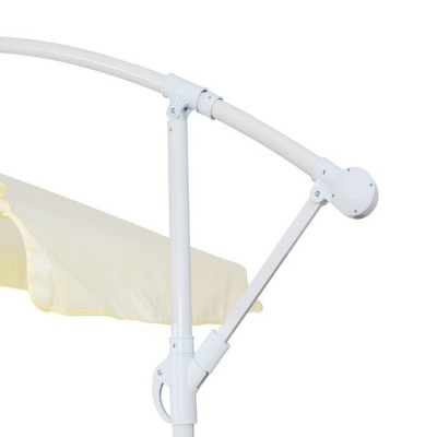 ΟΜΠΡΕΛΑ ΚΡΕΜΑΣΤΗ NOBLE Φ300x237cm. ΣΤΡΟΓΓΥΛΗ ΣΕ ΒΑΣΗ ΜΕ 4 ΠΟΔΙΑ HM6008 Εξωτερικού Χώρου