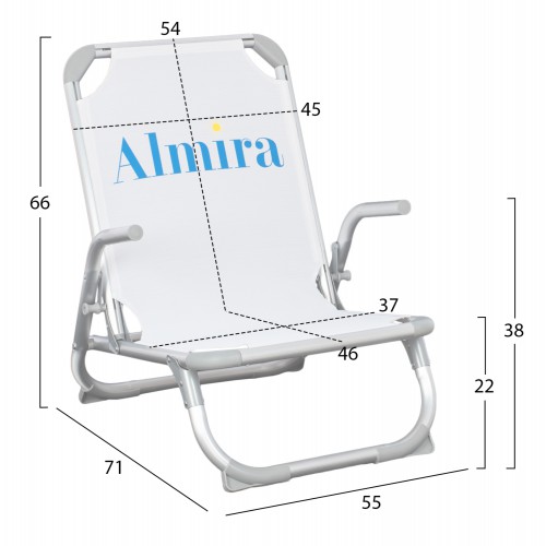 ΚΑΡΕΚΛΑΚΙ ΠΑΡΑΛΙΑΣ ΨΗΛΗ ΠΛΑΤΗ ALMIRA HM5053.03 ΒΑΡΕΩΣ ΤΥΠΟΥ ΛΕΥΚΟ ΑΛΟΥΜΙΝΙΟΥ 56x70x66 εκ. Θαλάσσης – Παραλίας – Camping ΚΑΡΕΚΛΑΚΙ ΠΑΡΑΛΙΑΣ ΨΗΛΗ ΠΛΑΤΗ ALMIRA HM5053.03 ΒΑΡΕΩΣ ΤΥΠΟΥ ΛΕΥΚΟ ΑΛΟΥΜΙΝΙΟΥ 56x70x66 εκ. Θαλάσσης – Παραλίας – Camping