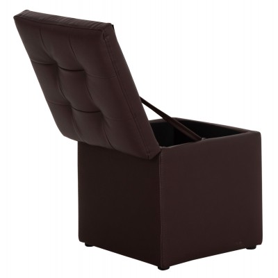 ΣΚΑΜΠΩ ΜΕ ΑΠΟΘΗΚΕΥΤΙΚΟ ΧΩΡΟ PU ΚΑΦΕ CUBE HM224.03 36,5x36,5x36Υεκ. Σαλόνι