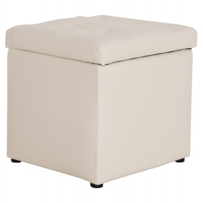 ΣΚΑΜΠΟ ΜΕ ΑΠΟΘΗΚΕΥΤΙΚΟ ΧΩΡΟ PU ΛΕΥΚΟ CUBE HM224.02 36,5x36,5x36Υεκ. Σαλόνι ΣΚΑΜΠΟ ΜΕ ΑΠΟΘΗΚΕΥΤΙΚΟ ΧΩΡΟ PU ΛΕΥΚΟ CUBE HM224.02 36,5x36,5x36Υεκ. Σαλόνι