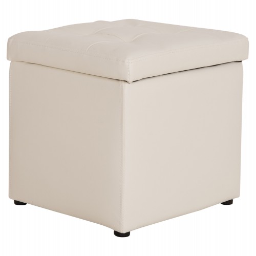 ΣΚΑΜΠΟ ΜΕ ΑΠΟΘΗΚΕΥΤΙΚΟ ΧΩΡΟ PU ΛΕΥΚΟ CUBE HM224.02 36,5x36,5x36Υεκ. Σαλόνι ΣΚΑΜΠΟ ΜΕ ΑΠΟΘΗΚΕΥΤΙΚΟ ΧΩΡΟ PU ΛΕΥΚΟ CUBE HM224.02 36,5x36,5x36Υεκ. Σαλόνι