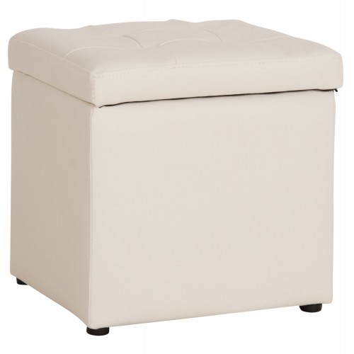 ΣΚΑΜΠΟ ΜΕ ΑΠΟΘΗΚΕΥΤΙΚΟ ΧΩΡΟ PU ΛΕΥΚΟ CUBE HM224.02 36,5x36,5x36Υεκ. Σαλόνι ΣΚΑΜΠΟ ΜΕ ΑΠΟΘΗΚΕΥΤΙΚΟ ΧΩΡΟ PU ΛΕΥΚΟ CUBE HM224.02 36,5x36,5x36Υεκ. Σαλόνι