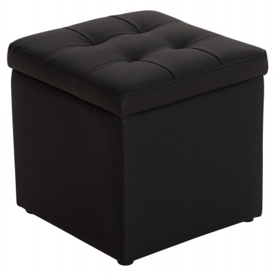ΣΚΑΜΠΩ ΜΕ ΑΠΟΘΗΚΕΥΤΙΚΟ ΧΩΡΟ PU ΜΑΥΡΟ CUBE HM224.01 36,5x36,5x36Υεκ. Σαλόνι ΣΚΑΜΠΩ ΜΕ ΑΠΟΘΗΚΕΥΤΙΚΟ ΧΩΡΟ PU ΜΑΥΡΟ CUBE HM224.01 36,5x36,5x36Υεκ. Σαλόνι