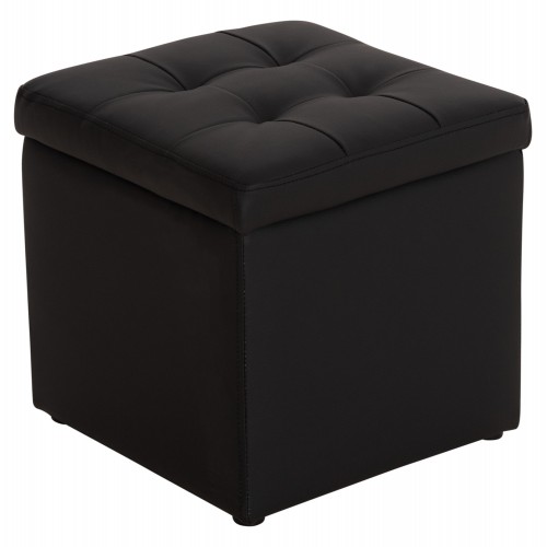 ΣΚΑΜΠΩ ΜΕ ΑΠΟΘΗΚΕΥΤΙΚΟ ΧΩΡΟ PU ΜΑΥΡΟ CUBE HM224.01 36,5x36,5x36Υεκ. Σαλόνι ΣΚΑΜΠΩ ΜΕ ΑΠΟΘΗΚΕΥΤΙΚΟ ΧΩΡΟ PU ΜΑΥΡΟ CUBE HM224.01 36,5x36,5x36Υεκ. Σαλόνι