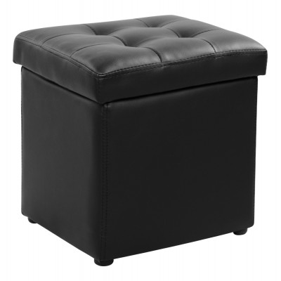 ΣΚΑΜΠΩ ΜΕ ΑΠΟΘΗΚΕΥΤΙΚΟ ΧΩΡΟ PU ΜΑΥΡΟ CUBE HM224.01 38x38x36.5Υεκ.