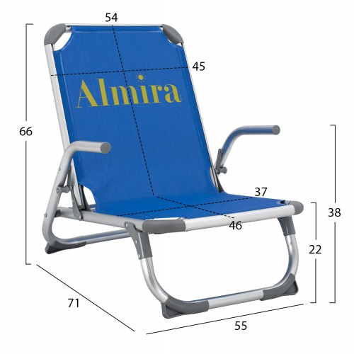 ΚΑΡΕΚΛΑΚΙ ΠΑΡΑΛΙΑΣ ΨΗΛΗ ΠΛΑΤΗ ALMIRA HM5053.01 ΒΑΡΕΩΣ ΤΥΠΟΥ ΜΠΛΕ ΑΛΟΥΜΙΝΙΟΥ 56x70x66 cm. Θαλάσσης – Παραλίας – Camping ΚΑΡΕΚΛΑΚΙ ΠΑΡΑΛΙΑΣ ΨΗΛΗ ΠΛΑΤΗ ALMIRA HM5053.01 ΒΑΡΕΩΣ ΤΥΠΟΥ ΜΠΛΕ ΑΛΟΥΜΙΝΙΟΥ 56x70x66 cm. Θαλάσσης – Παραλίας – Camping