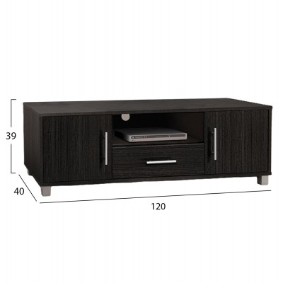 ΕΠΙΠΛΟ ΤΗΛΕΟΡΑΣΗΣ MACIE ΜΕΛΑΜΙΝΗΣ HM2203.01 ZEBRANO 120x40x39Y εκ. Σαλόνι ΕΠΙΠΛΟ ΤΗΛΕΟΡΑΣΗΣ MACIE ΜΕΛΑΜΙΝΗΣ HM2203.01 ZEBRANO 120x40x39Y εκ. Σαλόνι