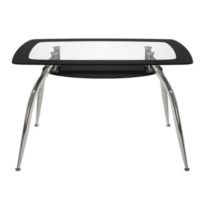 ΤΡΑΠΕΖΙ NORRIS 120Χ75Χ75ΕΚ HM0086.02 ΓΥΑΛΙΝΟ ΜΑΥΡΟ ΤΡΑΠΕΖΙ NORRIS 120Χ75Χ75ΕΚ HM0086.02 ΓΥΑΛΙΝΟ ΜΑΥΡΟ