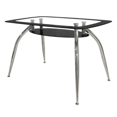 ΤΡΑΠΕΖΙ NORRIS 120Χ75Χ75ΕΚ HM0086.02 ΓΥΑΛΙΝΟ ΜΑΥΡΟ ΤΡΑΠΕΖΙ NORRIS 120Χ75Χ75ΕΚ HM0086.02 ΓΥΑΛΙΝΟ ΜΑΥΡΟ