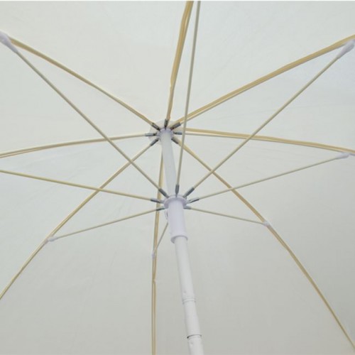 ΟΜΠΡΕΛΑ ΘΑΛΑΣΣΗΣ RANDALL 2.00μ HM6015.01 ΛΕΥΚΗ 8 ΑΚΤΙΝΕΣ FIBERGLASS Εξωτερικού Χώρου