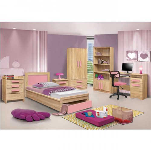 ΒΙΒΛΙΟΘΗΚΗ PLAYROOM SONAMA-ΡΟΖ HM10146.03 80X35X180εκ. Παιδικό δωμάτιο ΒΙΒΛΙΟΘΗΚΗ PLAYROOM SONAMA-ΡΟΖ HM10146.03 80X35X180εκ. Παιδικό δωμάτιο
