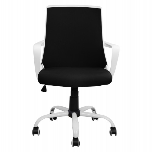 ΚΑΡΕΚΛΑ ΓΡΑΦΕΙΟΥ MALFOI HM1053.01 ΜΑΥΡO MESH & ΠΟΔΙ ΜΕΤΑΛΛΙΚΟ 58x59x103 εκ. Έπιπλα Γραφείου