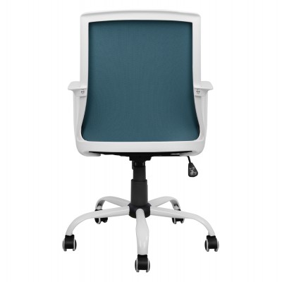 ΚΑΡΕΚΛΑ ΓΡΑΦΕΙΟΥ MALFOI HM1053.06 ΜΠΛΕ MESH & ΠΟΔΙ ΜΕΤΑΛΛΙΚΟ 58x59x103 εκ. Έπιπλα Γραφείου