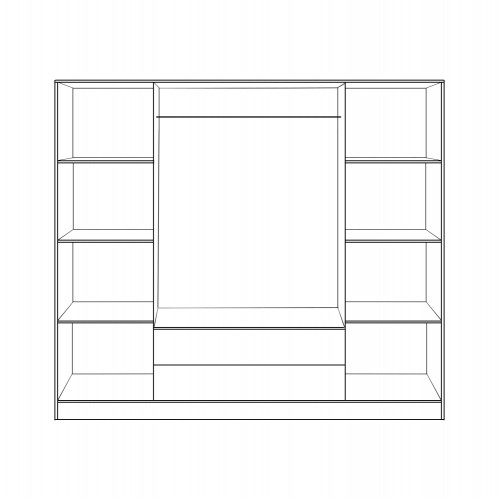 ΝΤΟΥΛΑΠΑ 4ΦΥΛΛΗ ΜΕ 2 ΣΥΡΤΑΡΙΑ AZALEA 200x55.5x180Υ εκ. HM353.01 ZEBRANO ΝΤΟΥΛΑΠΑ 4ΦΥΛΛΗ ΜΕ 2 ΣΥΡΤΑΡΙΑ AZALEA 200x55.5x180Υ εκ. HM353.01 ZEBRANO