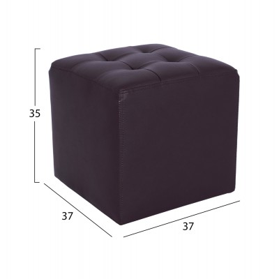 ΣΚΑΜΠΩ ΜΕ PU ΚΑΦΕ PUNK HM264.03 37x37x35εκ ΣΚΑΜΠΩ ΜΕ PU ΚΑΦΕ PUNK HM264.03 37x37x35εκ