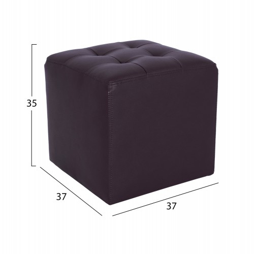 ΣΚΑΜΠΩ ΜΕ PU ΚΑΦΕ PUNK HM264.03 37x37x35εκ ΣΚΑΜΠΩ ΜΕ PU ΚΑΦΕ PUNK HM264.03 37x37x35εκ