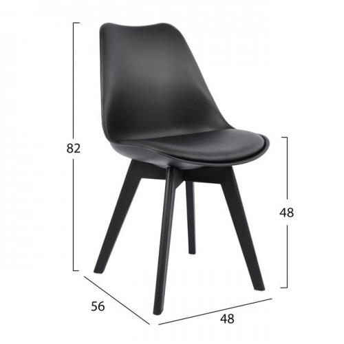 ΚΑΡΕΚΛΑ VEGAS HM0033.32 ΠΟΛΥΠΡΟΠΥΛΕΝΙΟΥ-PU-ΜΑΥΡΟ 48x56x82 εκ. Σαλόνι ΚΑΡΕΚΛΑ VEGAS HM0033.32 ΠΟΛΥΠΡΟΠΥΛΕΝΙΟΥ-PU-ΜΑΥΡΟ 48x56x82 εκ. Σαλόνι