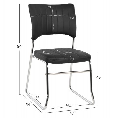ΣΕΤ ΚΑΡΕΚΛΑ QUENTI HM1071.01 ΜΑΥΡΗ 47x54x84 εκ. ΣΕΤ ΚΑΡΕΚΛΑ QUENTI HM1071.01 ΜΑΥΡΗ 47x54x84 εκ.