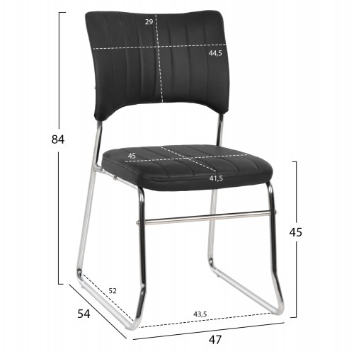 ΣΕΤ ΚΑΡΕΚΛΑ QUENTI HM1071.01 ΜΑΥΡΗ 47x54x84 εκ. ΣΕΤ ΚΑΡΕΚΛΑ QUENTI HM1071.01 ΜΑΥΡΗ 47x54x84 εκ.
