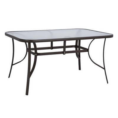 ΤΡΑΠΕΖΙ BRUNO 150X90Χ72Υεκ. ΚΑΦΕ ΜΕΤΑΛΛΙΚΟ ΜΕ ΓΥΑΛΙΝΗ ΕΠΙΦΑΝΕΙΑ HM5145.02 ΤΡΑΠΕΖΙ BRUNO 150X90Χ72Υεκ. ΚΑΦΕ ΜΕΤΑΛΛΙΚΟ ΜΕ ΓΥΑΛΙΝΗ ΕΠΙΦΑΝΕΙΑ HM5145.02
