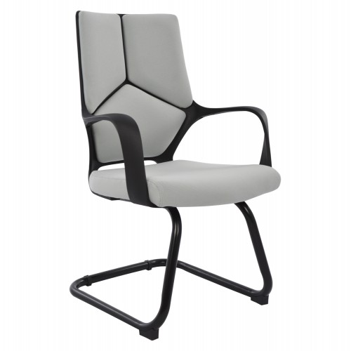 ΚΑΡΕΚΛΑ ELSIR HM1074.21 ΓΚΡΙ & ΣΚΕΛΕΤΟ ΜΑΥΡΟ 64x60x94,5 εκ. Έπιπλα Γραφείου
