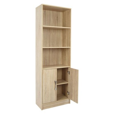 ΒΙΒΛΙΟΘΗΚΗ ΜΕΛΑΜΙΝΗΣ ENSLEY HM2027.03 SONAMA ΜΕ ΧΕΡΟΥΛΙ 60x30x180εκ ΒΙΒΛΙΟΘΗΚΗ ΜΕΛΑΜΙΝΗΣ ENSLEY HM2027.03 SONAMA ΜΕ ΧΕΡΟΥΛΙ 60x30x180εκ