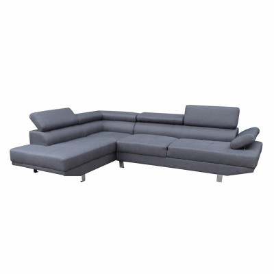 ΚΑΝΑΠΕΣ ΓΩΝΙΑ ΑΡΙΣΤΕΡΗ GORO HM3085.10L ΓΚΡΙ ΥΦΑΣΜΑ 270x200x87Y εκ. ΚΑΝΑΠΕΣ ΓΩΝΙΑ ΑΡΙΣΤΕΡΗ GORO HM3085.10L ΓΚΡΙ ΥΦΑΣΜΑ 270x200x87Y εκ.