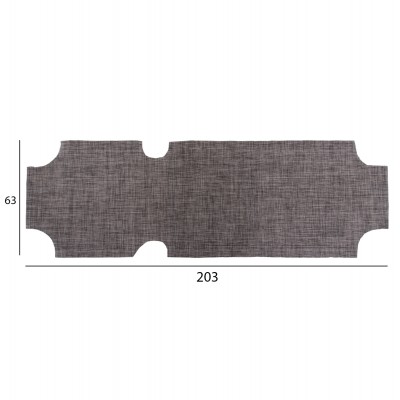 ΠΑΝΙ TEXTILENE 600gr/m2 2X1 ΑΝΤΑΛΛΑΚΤΙΚΟ ΞΑΠΛΩΣΤΡΑΣ HM5072.10 ΓΚΡΙ 200x62 εκ. Θαλάσσης – Παραλίας – Camping