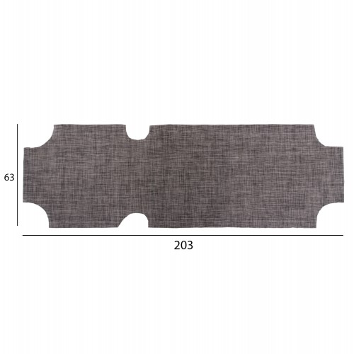ΠΑΝΙ TEXTILENE 600gr/m2 2X1 ΑΝΤΑΛΛΑΚΤΙΚΟ ΞΑΠΛΩΣΤΡΑΣ HM5072.10 ΓΚΡΙ 200x62 εκ. Θαλάσσης – Παραλίας – Camping