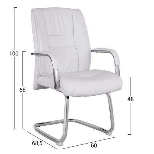 ΚΑΡΕΚΛΑ QUERIDA HM1107.02 ΣΕ ΧΡΩΜΑ ΛΕΥΚΟ 58x72x98cm Έπιπλα Γραφείου ΚΑΡΕΚΛΑ QUERIDA HM1107.02 ΣΕ ΧΡΩΜΑ ΛΕΥΚΟ 58x72x98cm Έπιπλα Γραφείου